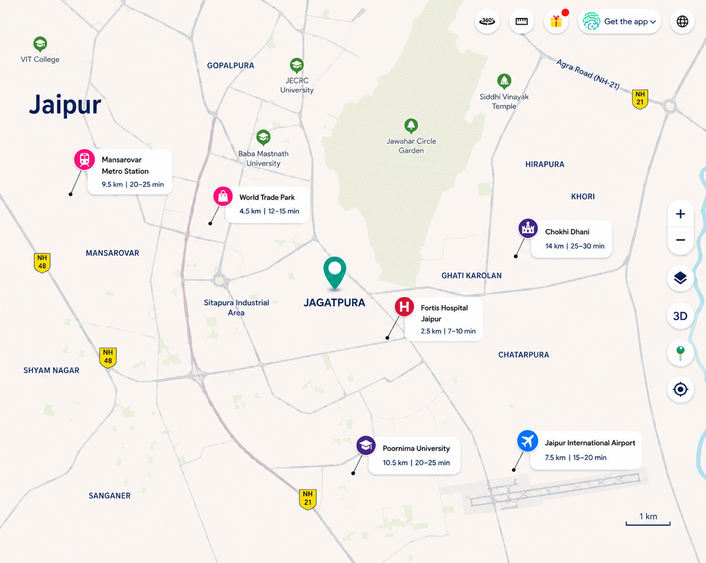 Connectivity map