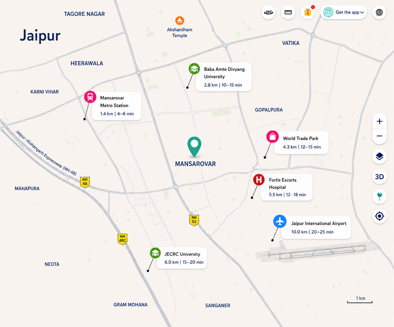 Connectivity map