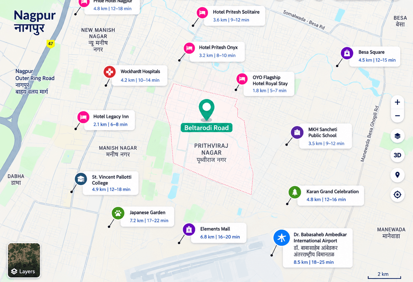 Connectivity map